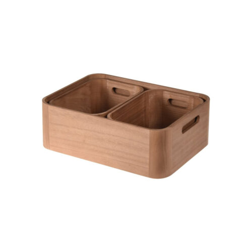 Storage Box Wooden Set Of 3
