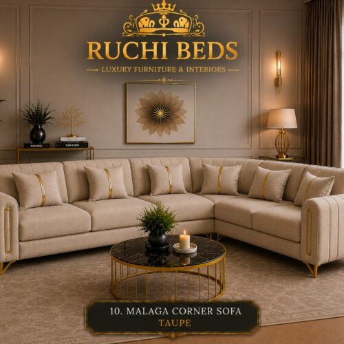 Malaga Corner Sofa – Taupe
